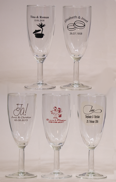 Sektglasset Reims PS 1046 - 192 Stück 9000 inclusive einfarbigem Druck